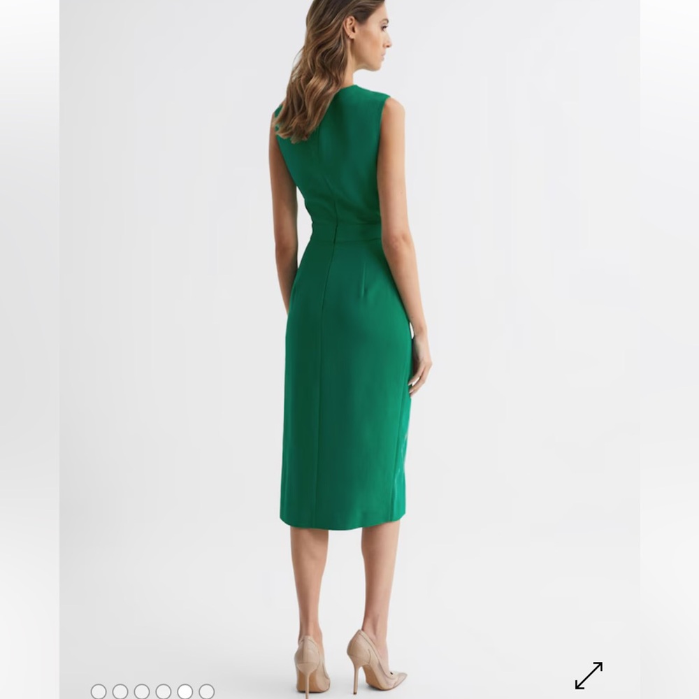 Reiss Layla Sleeveless Bodycon In Green - Picture 5 of 16